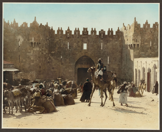 Караван с товарами за Дамасскими воротами, Иерусалим
